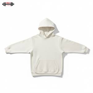 Sudaderas con capucha de invierno de lujo, suéter holgado de alta calidad, liso teñido, 100% algodón, 300gsm, fabricantes de sudaderas con capucha de peso pesado - Product Image 4