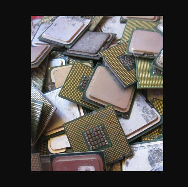 Gold Top & Bottom CPU scrap