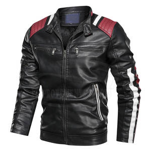 Chaqueta de moto de cuero de venta en línea teñida Lisa Chaquetas de moto de cuero de venta directa de fábrica - Product Image 1