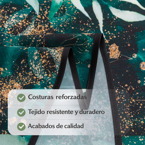 Tovaglia Rettangolare Moderna Idrorepellente Stampata 100% Poliestere Effetto Lino Lavabile Riutilizzabile per Cucina e Sala da Pranzo - Product Image 5