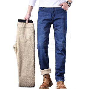 Precio bajo Venta caliente Hombres Fleece Jeans Moda Desgaste Hombres Fleece Jeans Transpirable Hombres Fleece Jeans - Product Image 3