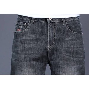 Summer Denim Shorts Men Stretch Ripped <b>Jeans</b> Man <b>Slim</b> Straight Shorts Fashion Black <b>Jeans</b> Soild Shorts Streetwear Man Clothing - Product Image 5