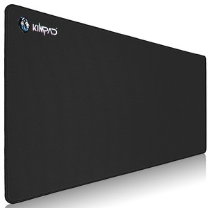 Tapis de bureau XXL noir 900x400mm, tapis de souris en caoutchouc naturel imperméable pour postes de travail au bureau et à domicile - Product Image 1