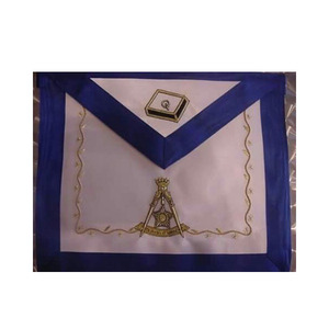 Scottish Rite Silk <b>Apron</b> 14th Degree Hand Embroidered Blue And <b>White</b> <b>Apron</b> 100% LAMBSKIN Master <b>Apron</b> new style 2025 - Product Image 1