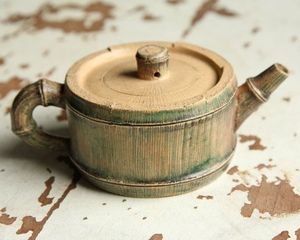 BRING WOODEN Estilo nórdico Coco Palm Juego de té de madera con olla y bandeja Logotipo personalizado Juegos de tetera y taza de madera de coco - Product Image 1