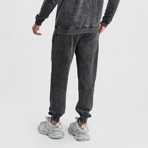 Survêtement personnalisé pour homme, coupe ajustée, délavage acide, impression en relief, poids lourd, dernière collection hiver, survêtement personnalisé pour garçons 2026 - Product Image 4