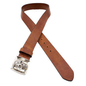 Cinturón de cuero con hebilla de Metal de aleación para hombre y mujer de lujo de alta calidad, diseño de calavera vegetal Vintage - Product Image 5