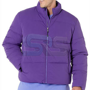 Chaqueta acolchada ajustada para hombre, chaqueta de invierno con burbujas por sublimación, hecha a medida con logotipo bordado de Jacquard, lona cálida con estilo - Product Image 4