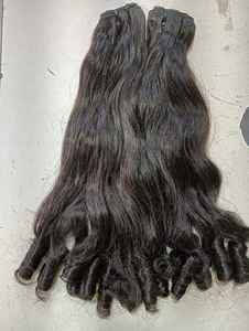 Extensiones de cabello humano virgen Remy indio personalizado de Grado Superior cuerpo ligero de doble trama Superior onda profunda suelta Kinky Yaki - Product Image 4