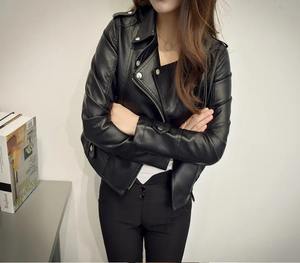 Chaquetas de cuero para mujer, abrigos, estilo de invierno, bombardero de peso medio, ropa de fiesta y trabajo informal, chaqueta elegante de viaje para exteriores - Product Image 1