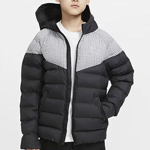 Chaqueta acolchada de invierno para hombre al por mayor de fábrica, chaqueta de plumón impermeable blanca personalizada de alta calidad para hombre - Product Image 1