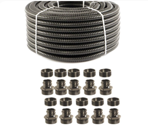 Pack d'entrepreneurs de conduites et raccords rigides en PVC de 1/4 po pour applications électriques et plomberie étanches et résistantes au feu - Product Image 2