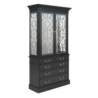 Vitrine en finition laquée noire