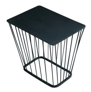 Mesa auxiliar de hierro forjado de alta calidad para decoración del hogar, diseño raro, mesa de acento de alambre de hierro negro completo para sala de estar como mesa de centro - Product Image 1