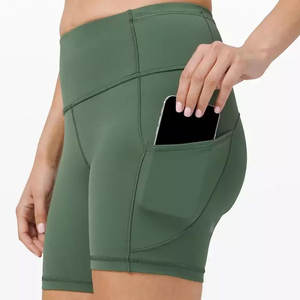 กางเกงขาสั้นเอวสูงสำหรับผู้หญิง,กางเกงขาสั้นสำหรับนักขี่จักรยานเล่นกีฬาโยคะเล่นกีฬาสวมใส่สบายทำโลโก้ได้ตามต้องการ - Product Image 1