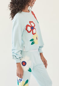 Personalizado en blanco Boxy Sweatsuit 500 Gsm Algodón Baggy Fleece Sudaderas con capucha de gran tamaño Jogger Set Chándal para mujer - Product Image 2