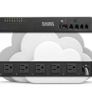PDU neutre pour montage en rack 115V 30A NEMA 5-15/20R avec moniteur de puissance, 2 prises de sortie NEMA L5-30P, certifié CE FCC ETL, noir - Product Image 1