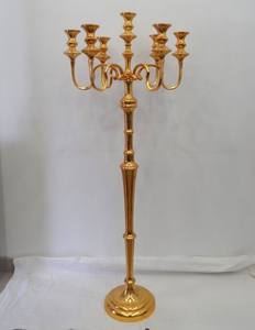 Hot Vantage Latón moderno Estilo moderno Portavelas de cristal de 5 brazos con jarrón Cuenco Hecho a mano Fancy Indian Classic Candelabro - Product Image 6