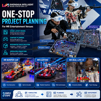 Parc d'attractions mobile de Laser Tag : VR portable, karts, voitures tamponneuses, formation sur site et plan d'organisation d'événements