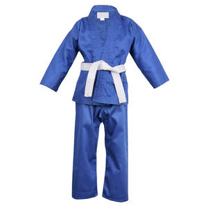 Conjuntos de Uniformes de Karate Unisex Personalizados, Elásticos, Transpirables, 100% Algodón, Ropa Deportiva de Artes Marciales, Alta Calidad, Precio Razonable - Product Image 1