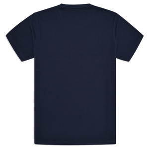 Camiseta de hombre de punto de algodón 100% de alta calidad personalizable, cuello redondo de Color personalizado, informal, transpirable, sólido - Product Image 4