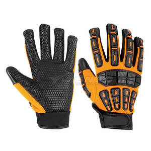 Faible MOQ, concevez vos propres gants d'impact en cuir avec bracelet réglable, respirants et durables, taille et design personnalisés pour la lutte - Product Image 1