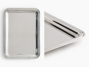 Plateau rectangulaire en acier inoxydable - Product Image 4