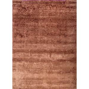 Urban Pause Large Area Wool & Bamboo <b>Silk</b> Rug Hand Knotted by Kavi <b>Red</b> Orange Rectangular Hallway Design for Teens Home-Esk-364 - Product Image 1