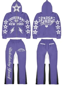 Conjunto Deportivo Informal Unisex de Dos Piezas para Invierno, Pantalones Jogger y Sudadera con Capucha Personalizados al por Mayor, Talla XL, Ropa Deportiva para Correr - Product Image 4