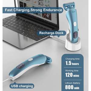 Depiladora Eléctrica 3 en 1 para Mujer, Resistente al Agua, USB, Recortadora de Bikini para Axilas, Piernas, Brazos, Cuerpo y Rostro, con Doble Cuchilla - Product Image 4