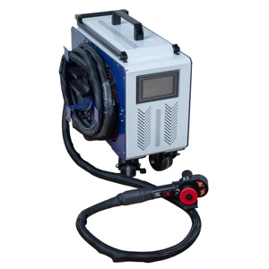 Machine de nettoyage laser à fibre pulsée 300W, style mini-chariot automatique, nouvelle, compatible UPVC/plastique, prix compétitif - Product Image 3