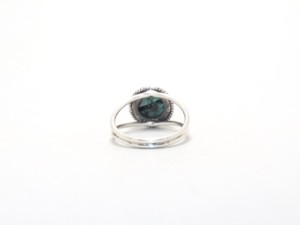 แหวนเงินสเตอร์ลิง925แท้แหวนดีไซน์เรียบง่ายแหวนพลอยเทอร์ควอยซ์เครื่องประดับมินิมอลเครื่องประดับราคาโรงงานขายส่ง - Product Image 6