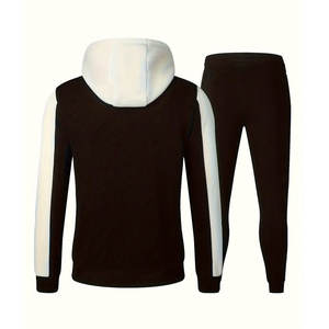 Haute qualité Tech polaire jambe droite pantalons de survêtement fermeture éclair complète survêtements pour hommes pantalons de survêtement et sweat à capuche ensemble survêtements respirant - Product Image 2