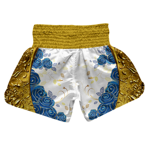 Short de boxe Muay Thai personnalisé de haute qualité cible de fitness avec logo personnalisé fabriqué au Pakistan - Product Image 6