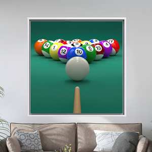 Œuvre d'art moderne : grande toile imprimée pour la décoration de chambre, encadrée de blanc - Product Image 1