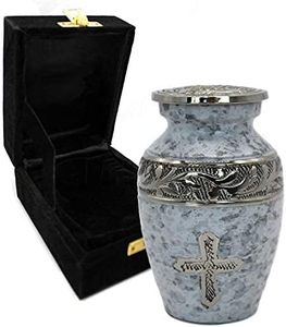 American Style Brass Cremation Urn <b>for</b> <b>Ashes</b> Customized Logo Small Urns with Velvet <b>Box</b> Wholesale Funeral Supplies - Product Image 5