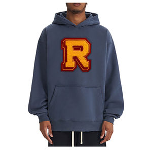 Sudaderas con capucha y sudaderas con logotipo impreso personalizado OEM para hombre Sudaderas con capucha de chenilla bordadas de felpa francesa de talla grande para hombre - Product Image 6