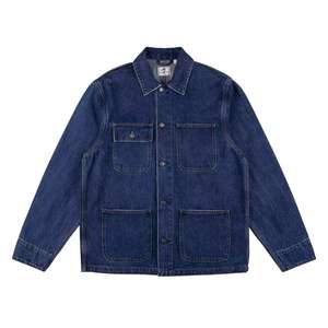 Latest Design <b>Men's</b> Denim Jackets Full Sleeves Light Color Denim <b>Jeans</b> Made Jackets With Customized Logo - Product Image 2