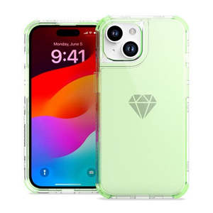 เคสใส iPhone 15 6.1 แบบไฮบริดถอดประกอบได้ 3 in 1 สีเขียว - Product Image 1