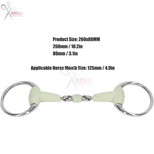 Bocado de Acero Inoxidable para Caballo, Bocado de Rodillo, Bocado de Boca Ancha, Equipo Ecuestre, Entrenamiento de Equitación, Reutilizable, HASHIR INTERNATIONAL, Venta al por Mayor - Product Image 2