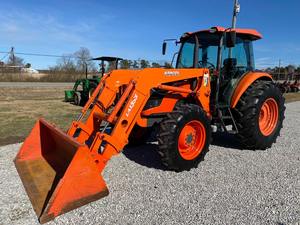 Tracteur 4x4 Kubota M9960 d'occasion bon marché d'origine avec chargeur à vendre - Product Image 4