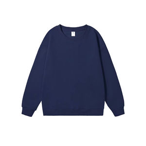 Sweat-shirt à col rond uni personnalisé OEM, coton et polyester, taille plus, sweat-shirt à capuche en molleton français, style décontracté uni - Product Image 6