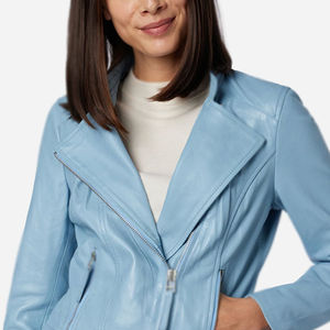 Veste en cuir pour femme multi-poches, nouvelle arrivée, coupe-vent, veste en cuir tendance pour femme - Product Image 5