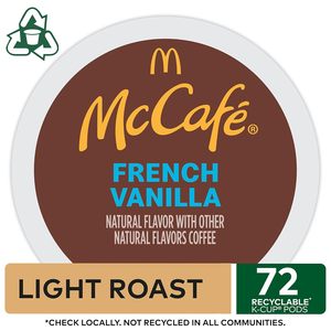 McCafe Vainilla Francesa, Cápsulas de Café Individuales Keurig K-Cup, Café con Sabor, 72 Unidades - Product Image 6
