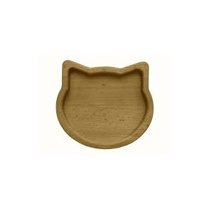 Design chat lapin lièvre Cony visage forme assiette en bois plateau de nourriture pour enfants amoureux des animaux collations assiette ustensile - Product Image 6