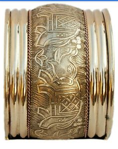 Handmade Luxury Fine Brass Cuff Bracelet Adjustable Wide Wrist Bangle with Heart Shape Fashion Jewelry <b>Statement</b> for Gifts - Product Image 4