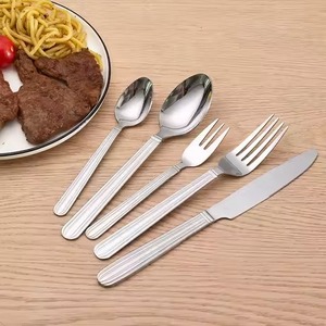 Juegos de Cubiertos de Acero Inoxidable con Mangos de Madera de Lujo Moderno, Ecológicos para Comidas Diarias y Cenas Familiares - Product Image 4