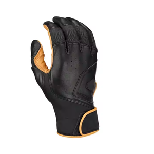 Guantes de bateo de béisbol personalizados hechos en fábrica de alta calidad Guantes de bateo de béisbol de cuero Premium con logotipo propio para profesionales - Product Image 2
