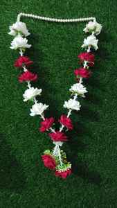 Guirnalda Rosa Jaimala Varmala para novio y novia, guirnalda de flores artificiales hechas a mano para novio y novia, accesorios de boda - Product Image 2