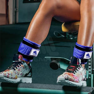 Sangles de cheville en nylon pour hommes, fourniture d'usine - Accessoires de fitness et de musculation antidérapants réglables de haute qualité - Product Image 3